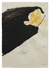 "Untitled", 1965 Ballpoint pen, ink, gouache on paper
