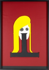 "Untitled", 2009 Gouache, collage on paper