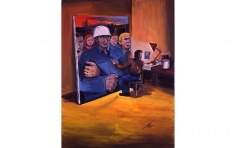 "Self-Portrait in the Studio", 1974