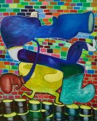 "Superman", 1963 Oil on canvas