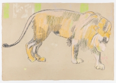 "Untitled", 2015 Pastel, charcoal on paper