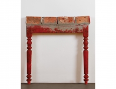 "Table avec briques", 1968
