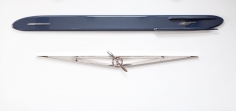 "AERODYNAMIC WALL-SCULPTURE (GRAY-RHODIUM)", 1989-1990 (ABOVE)
