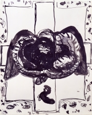 "Cross", 1963 Ink on paper