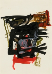 "Untitled", 1991 India ink, gold pigment on paper