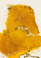 "Untitled", 1989 Gouache, gold pigment on paper