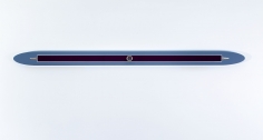 "BLUE-GRAY DECORATED INITIALED OVAL BAR", 1970