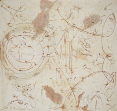 "Untitled", 1990 Silver nitrate, silver bromide, silver sulfate, dammar on linen