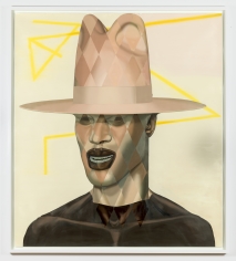 Jeff Sonhouse "Grafted Populist", 2017 Oil on paper 73-5/8 x 66 x 2 inches