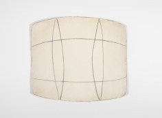 Ron Gorchov No. 6, 1973 Charcoal on gesso on canvas 20-1/2 x 25-1/2 x 6 inches