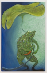 Antone Könst "Frog in the Fog", 2019 Oil on canvas 67 x 43 inches