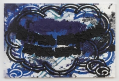Luca Dellaverson "7am In Brussels", 2017 Oil and inkjet on canvas 48 x 72 inches