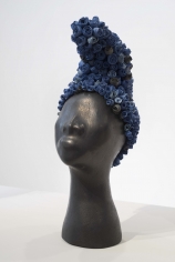 Simone Leigh "West", 2015 Terra cotta, porcelain, cobalt and epoxy 20 x 9 x 8 inches