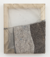 Martha Tuttle "Nose-to-nose (5)", 2018 Wool, silk, pigment 12 x 10 inches