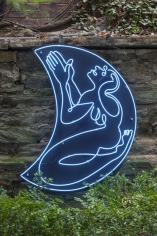 Antone Könst "Praying Woman", 2018 Neon mounted on panel 44 x 34 inches
