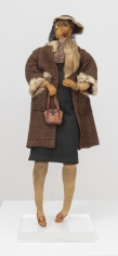 John Outterbridge "Sister Mamie, Ethnic Heritage Series", c. 1971 Mixed media 30 x 10 x 6-3/4 inches