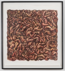 Nicole Eisenman "Untitled", 2001 Watercolor on paper 45 x 42-1/2 inches