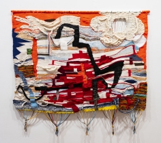 Terri Friedman Stay Astonished, 2018 Wool, cotton, acrylic, metallic fibers 62 x 67 inches