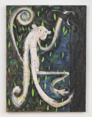 Antone Könst "Monkey in Tree", 2018-2019 Oil on linen 24 x 18 inches