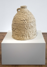 Simone Leigh "Jug", 2014 Unfired lizella 24 x 18 x 18 inches