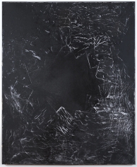 Brenna Youngblood "Measure of a Man (Black Star)", 2014 Mixed media on canvas 72-1/2 x 60-1/2 x 1-1/2 inches