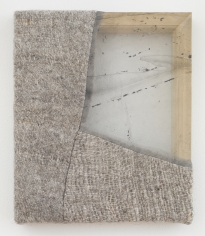 Martha Tuttle "Nose-to-nose (2)", 2018 Wool, silk, pigment 12 x 10 inches