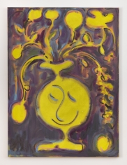 Antone Könst "Flowers (happy)", 2019 Oil on canvas 47 x 35 inches