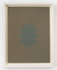 Ernst Caramelle "Untitled Zigzag", 1981 Paper exposed to the sun 11-3/4 inches x 9-3/4 inches