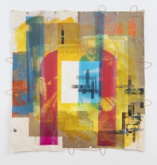 Tomashi Jackson "Heiresses (The Central Park Plan)", 2019 Acrylic, oil, silkscreen, image transfer on paper and canvas with digital prints on vinyl 81-1/4 x 79 inches