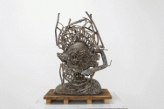 Zachary Armstrong "Bronze Crown for Keith", 2018 Bronze 32 x 18 inches