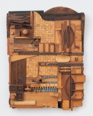 Noah Purifoy Wooden Tile, 1988