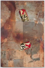 Brenna Youngblood "DKNY (Classic)", 2014 Mixed media on wood panel 72 x 47-1/2 x 1-3/4 inches