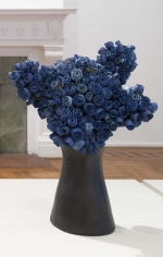 Simone Leigh "Bulawayo", 2015 Terra cotta, porcelain, cobalt and epoxy 16 x 11 x 13 inches Reverse View