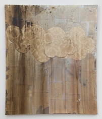 Brenna Youngblood "A Lovely Storm", 2017 Wallpaper and acrylic on canvas 72 x 60 inches