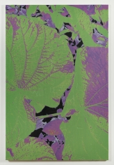 Luca Dellaverson "I Did What I Had To Do", 2017 Oil, epoxy, and inkjet on canvas 72 x 48 inches