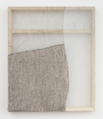 Martha Tuttle "Stone (5)", 2018 Wool, silk, pigment 30 x 25 inches