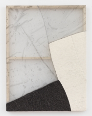 Martha Tuttle "Don't go anywhere", 2018 Wool, silk, pigment 42 x 32 inches