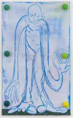 Antone Könst "Juggler", 2019 Acrylic, styrofoam, screws on canvas 78 x 48 x 5 inches