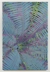Luca Dellaverson "3 In The Morning", 2017 Oil, epoxy, and inkjet on canvas, Four Loko aluminum cans 72 x 48 inches