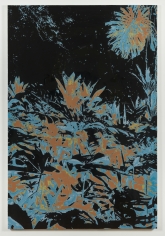Luca Dellaverson "Tony Montana's House", 2017 Oil, epoxy, and inkjet on canvas 72 x 48 inches