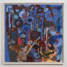 Kianja Strobert that all time low, 2016 Oil, ink, pumice, and acrylic on paper 38 1/2 x 38 3/8 inches