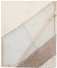 Martha Tuttle Sky flowing backward II, 2018 Wool, silk, dye, and pigment 30 x 25 inches