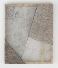 Martha Tuttle "Stone (4)", 2018 Wool, silk, pigment 30 x 25 inches