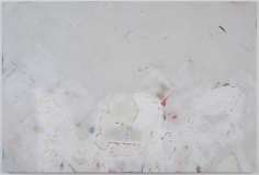 Brenna Youngblood "Waiting", 2014 Mixed media on wood panel 48 x 72 x 1-3/4 inches