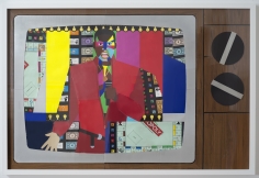 Derrick Adams "Fun and Games", 2014 Mixed media collage on paper and mounted on archival museum board 50 x 74 inches