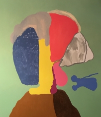 LES ROGERS So Much Depends, 2017 Oil on canvas 88h x 76w x 1 1/4d in