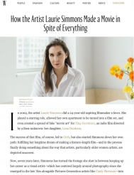HOW THE ARTIST LAURIE SIMMONS MADE A MOVIE IN SPITE OF EVERYTHING