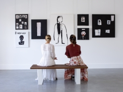Lone Goat Gallery Breaking Boundaries Exhibition Photo by Jaka Adamic (Instagram - @mijadaster). artwork by Billie Bridle