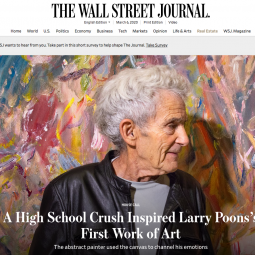 The Wall Street Journal - A Crush That Led To a Brush - Larry Poons