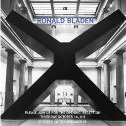 Ronald Bladen: Sculpture of the 1960s & 1970s